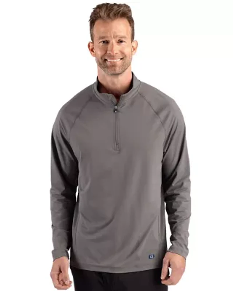 Cutter & Buck Prospect Recycled Featherlight Stretch Mens Big Tall Quarter Zip