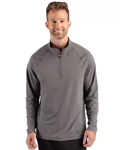 Cutter & Buck Prospect Recycled Featherlight Stretch Mens Big Tall Quarter Zip