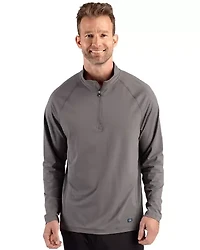 Cutter & Buck Prospect Recycled Featherlight Stretch Mens Big Tall Quarter Zip