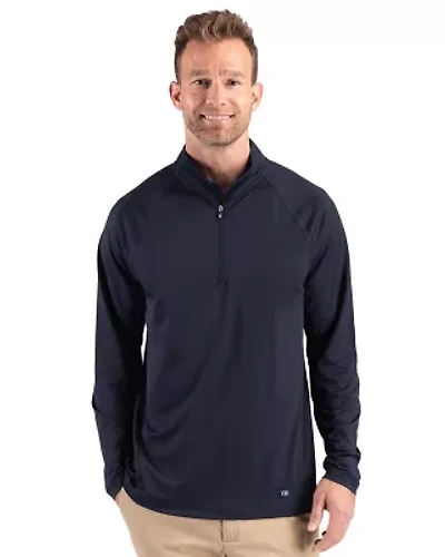 Cutter & Buck Prospect Recycled Featherlight Stretch Mens Big Tall Quarter Zip