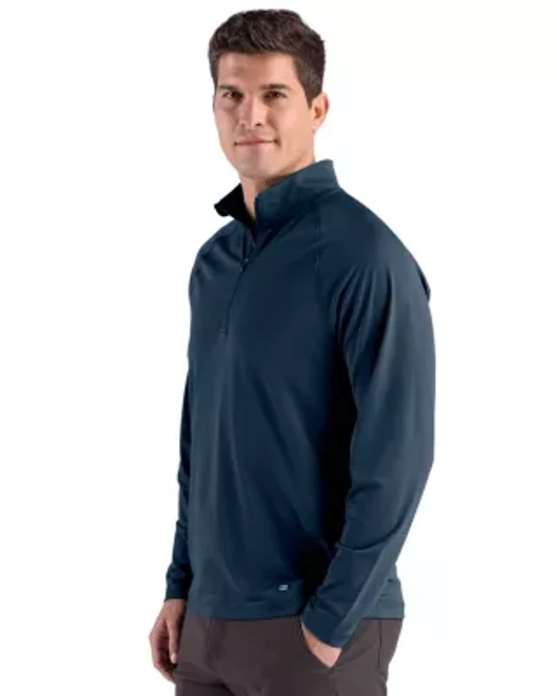 Cutter & Buck Prospect Recycled Featherlight Stretch Mens Big Tall Quarter Zip