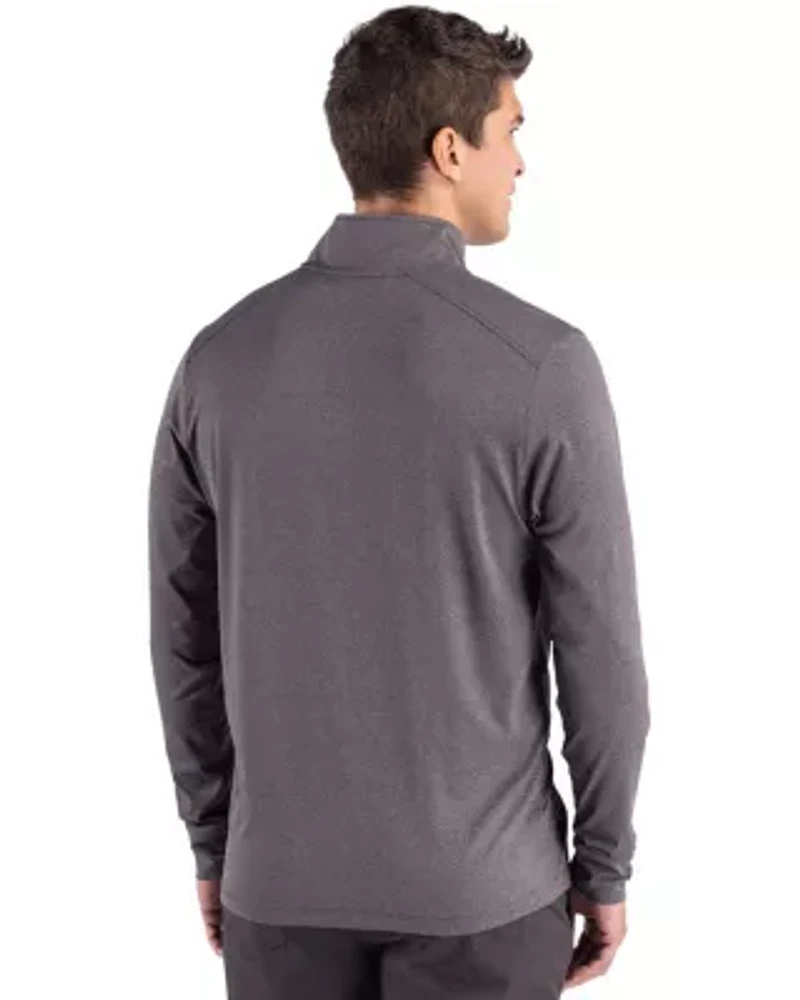 Cutter & Buck Forge Recycled Four-Way Stretch Mens Big Tall Quarter Zip Pullover