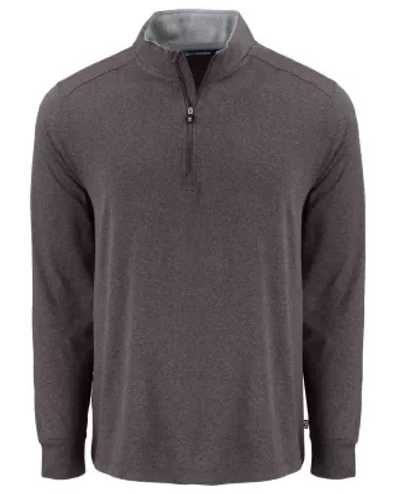 Cutter & Buck Forge Recycled Four-Way Stretch Mens Big Tall Quarter Zip Pullover
