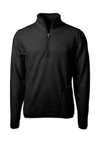 Cascade Eco Sherpa Fleece Mens Big & Tall Quarter Zip Jacket