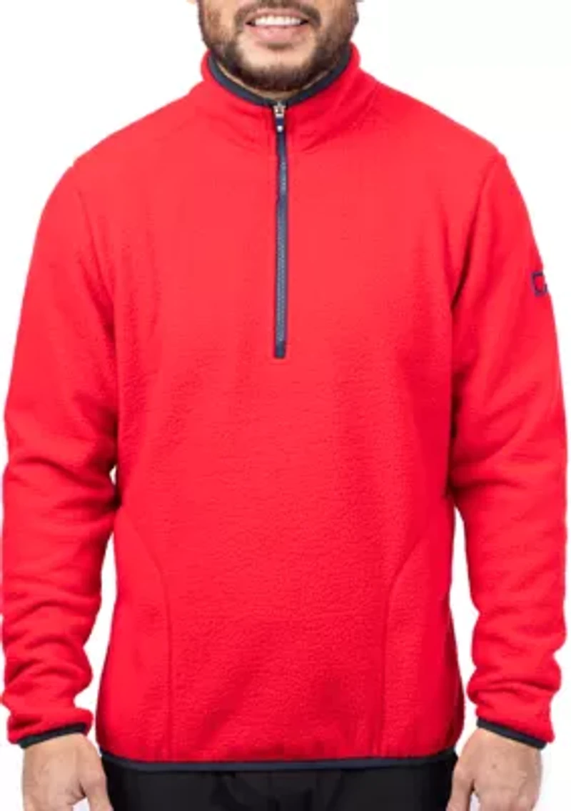 Cascade Eco Sherpa Fleece Mens Big & Tall Quarter Zip Jacket