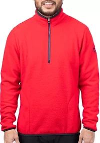 Cascade Eco Sherpa Fleece Mens Big & Tall Quarter Zip Jacket