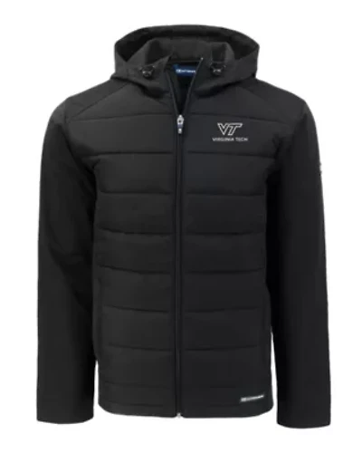 NCAA Virginia Tech Hokies Big & Tall Evoke Hybrid Eco Softshell Recycled Full-Zip Hoodie