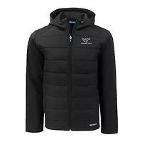 NCAA Virginia Tech Hokies Big & Tall Evoke Hybrid Eco Softshell Recycled Full-Zip Hoodie