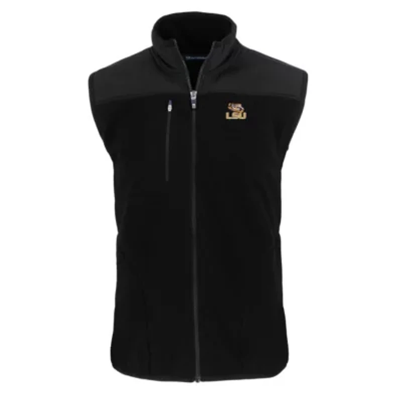 NCAA LSU Tigers Big & Tall Cascade Eco Sherpa Fleece Full-Zip Vest