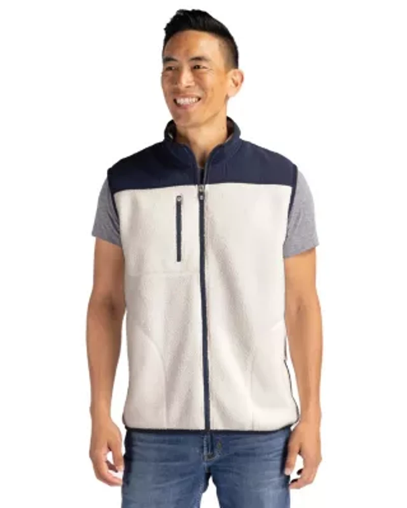 Big & Tall Cutter Buck Cascade Eco Sherpa Mens and Fleece Vest
