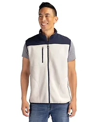 Big & Tall Cutter Buck Cascade Eco Sherpa Mens and Fleece Vest