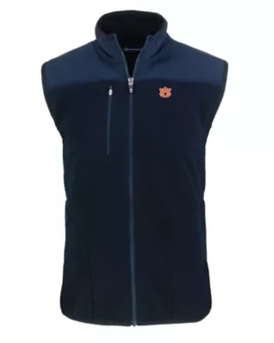 NCAA Auburn Tigers Big & Tall Cascade Eco Sherpa Fleece Full-Zip Vest