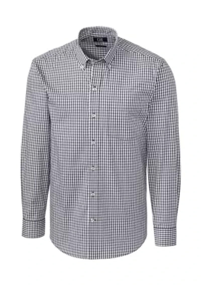 Big & Tall Stretch Gingham Dress Shirt