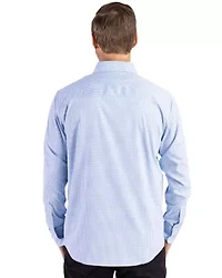 Cutter & Buck Skyline Epic Confidence Recycled Gingham Mens Big Tall Long Sleeve Dress Shirt