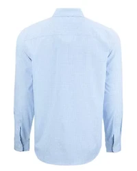 Cutter & Buck Skyline Epic Confidence Recycled Gingham Mens Big Tall Long Sleeve Dress Shirt