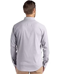 Cutter & Buck Skyline Epic Confidence Recycled Pinstripe Mens Big Tall Long Sleeve Dress Shirt