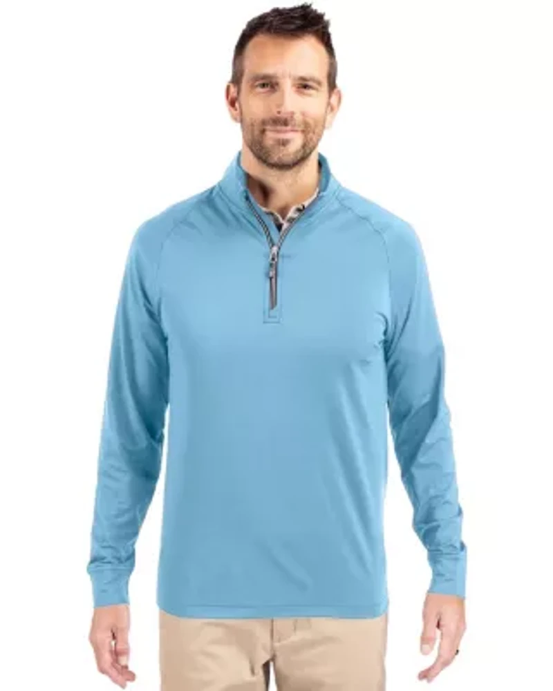 Big & Tall Cutter Buck Adapt Eco Knit Stretch Recycled Mens Quarter Zip Pullover