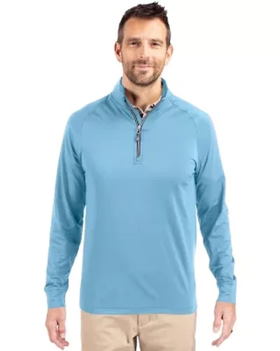 Big & Tall Cutter Buck Adapt Eco Knit Stretch Recycled Mens Quarter Zip Pullover