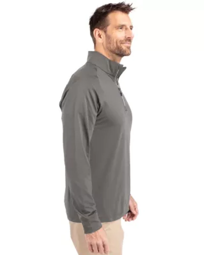 Big & Tall Cutter Buck Adapt Eco Knit Stretch Recycled Mens Quarter Zip Pullover