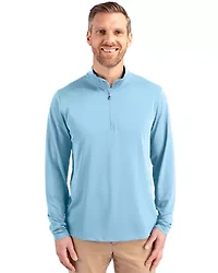 Cutter & Buck Virtue Eco Pique Recycled Quarter Zip Mens Pullover