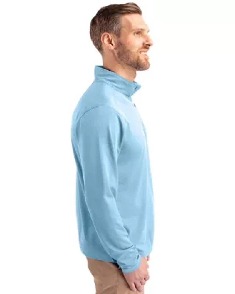 Cutter & Buck Virtue Eco Pique Recycled Quarter Zip Mens Pullover