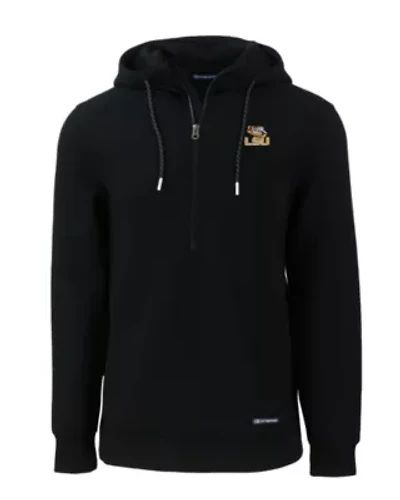 NCAA LSU Tigers Roam Eco Half Zip Recycled Pullover Hoodie
