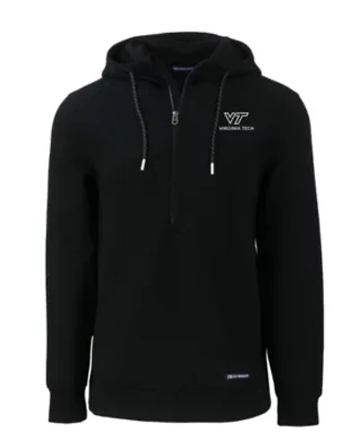 NCAA Virginia Tech Hokies Roam Eco Half Zip Recycled Pullover Hoodie