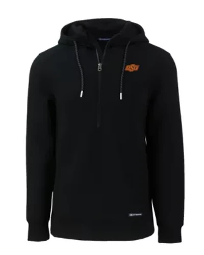 NCAA Oklahoma State Cowboys Roam Eco Half Zip Recycled Pullover Hoodie