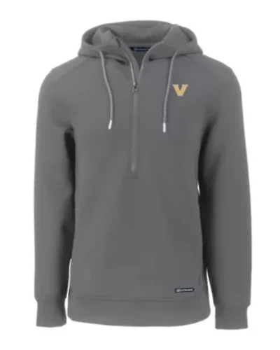 NCAA Vanderbilt Commodores Roam Eco Half Zip Recycled Pullover Hoodie