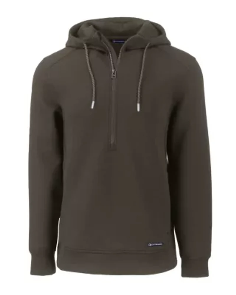 Cutter & Buck Roam Eco Half Zip Recycled Mens Hooded Pullover