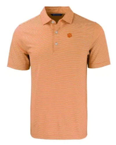 NCAA Clemson Tigers Forge Eco Double Stripe Stretch Recycled Polo