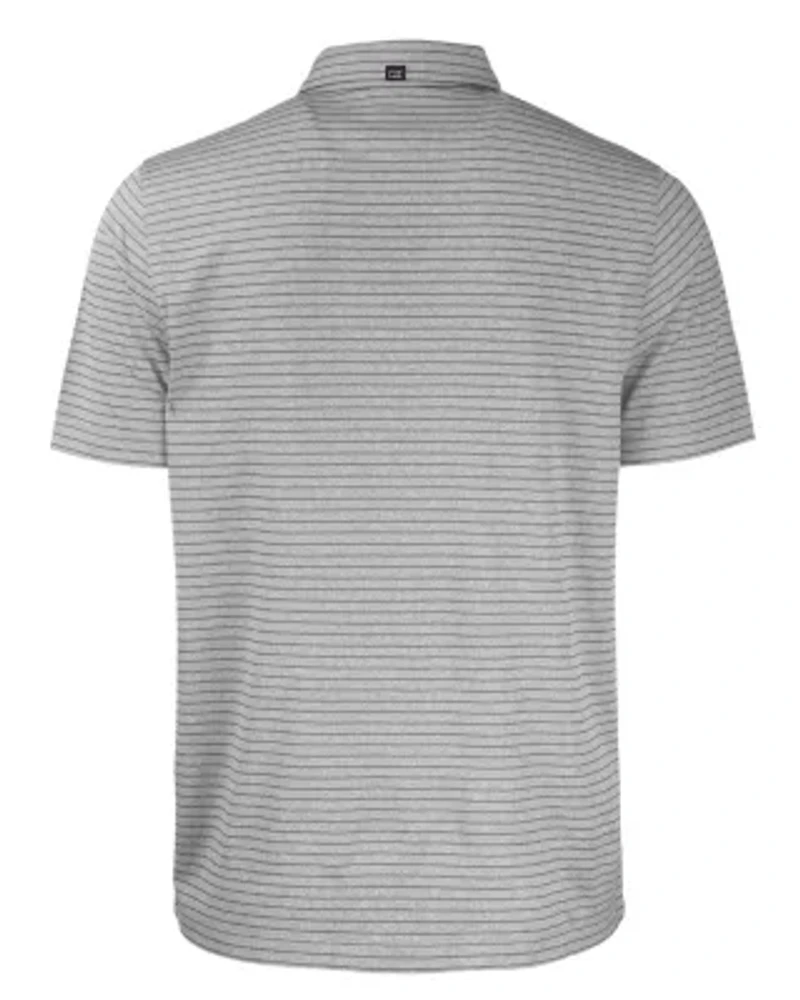 NCAA Clemson Tigers Forge Eco Heather Stripe Stretch Recycled Polo