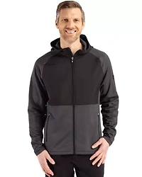 Big & Tall Cutter Buck Peshastin Fleece Recycled Mens Hybrid Jacket