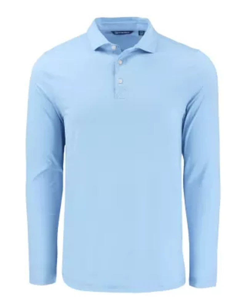 Big & Tall Cutter Buck Coastline Epic Comfort Eco Recycled Mens Long Sleeve Polo