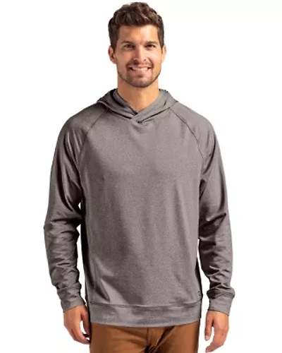 Big & Tall Cutter Buck Adapt Knit Recycled Mens Heathered Hooded Pullover