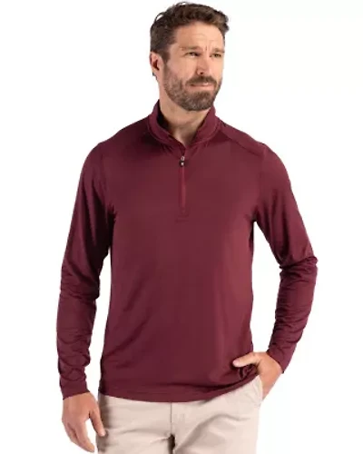 Cutter & Buck Coastline Epic Comfort Recycled Mens Quarter Zip