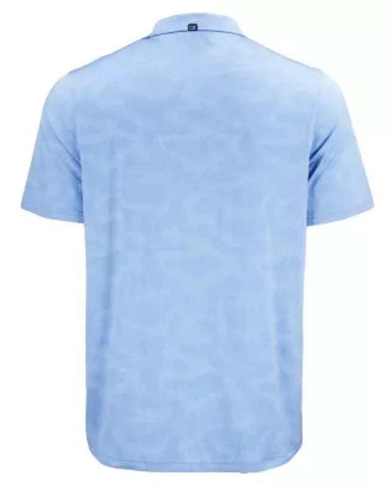 Cutter & Buck Coastline Recycled Double Peached Camo Print Mens Polo