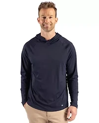 Cutter & Buck Prospect Recycled Featherlight Stretch Mens Hooded Pullover