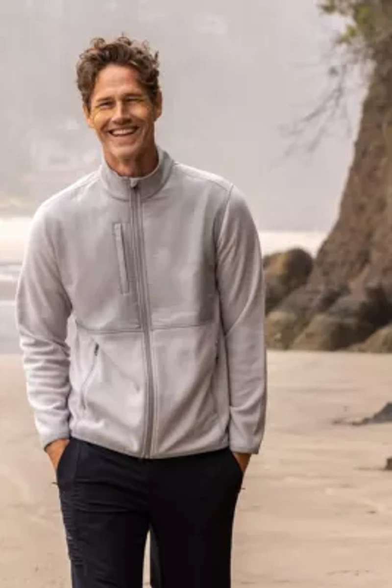 Cutter & Buck Hunts Point Recycled Fleece Mens Hybrid Full Zip Jacket