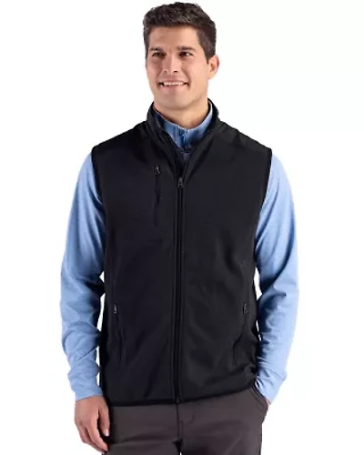 Cutter & Buck Hunts Point Recycled Fleece Mens Hybrid Full Zip Vest