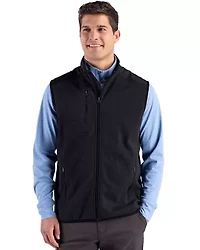 Cutter & Buck Hunts Point Recycled Fleece Mens Hybrid Full Zip Vest
