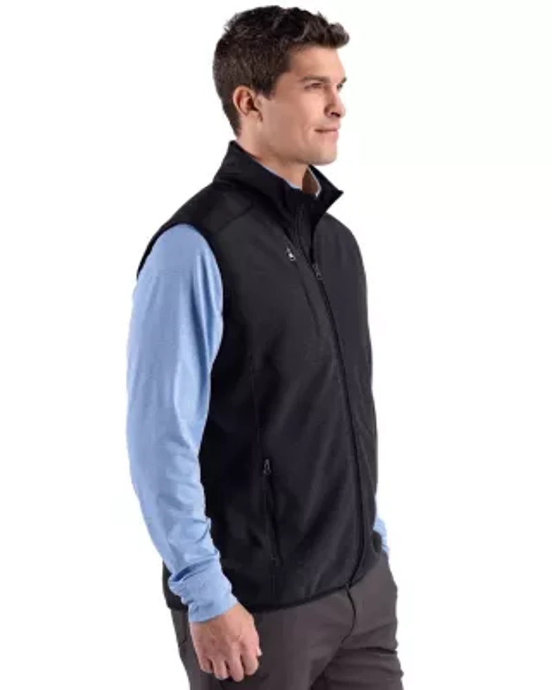 Cutter & Buck Hunts Point Recycled Fleece Mens Hybrid Full Zip Vest