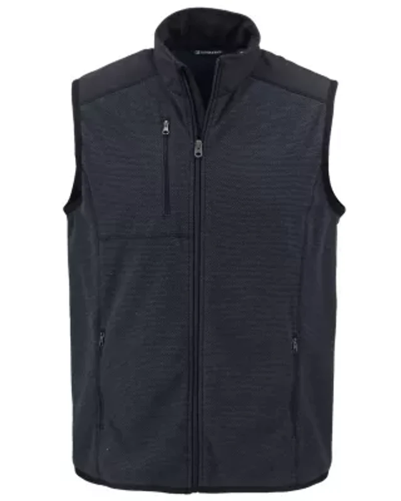 Cutter & Buck Hunts Point Recycled Fleece Mens Hybrid Full Zip Vest