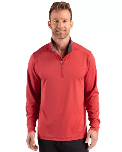 Cutter & Buck Forge Recycled Four-Way Stretch Mens Quarter Zip Pullover