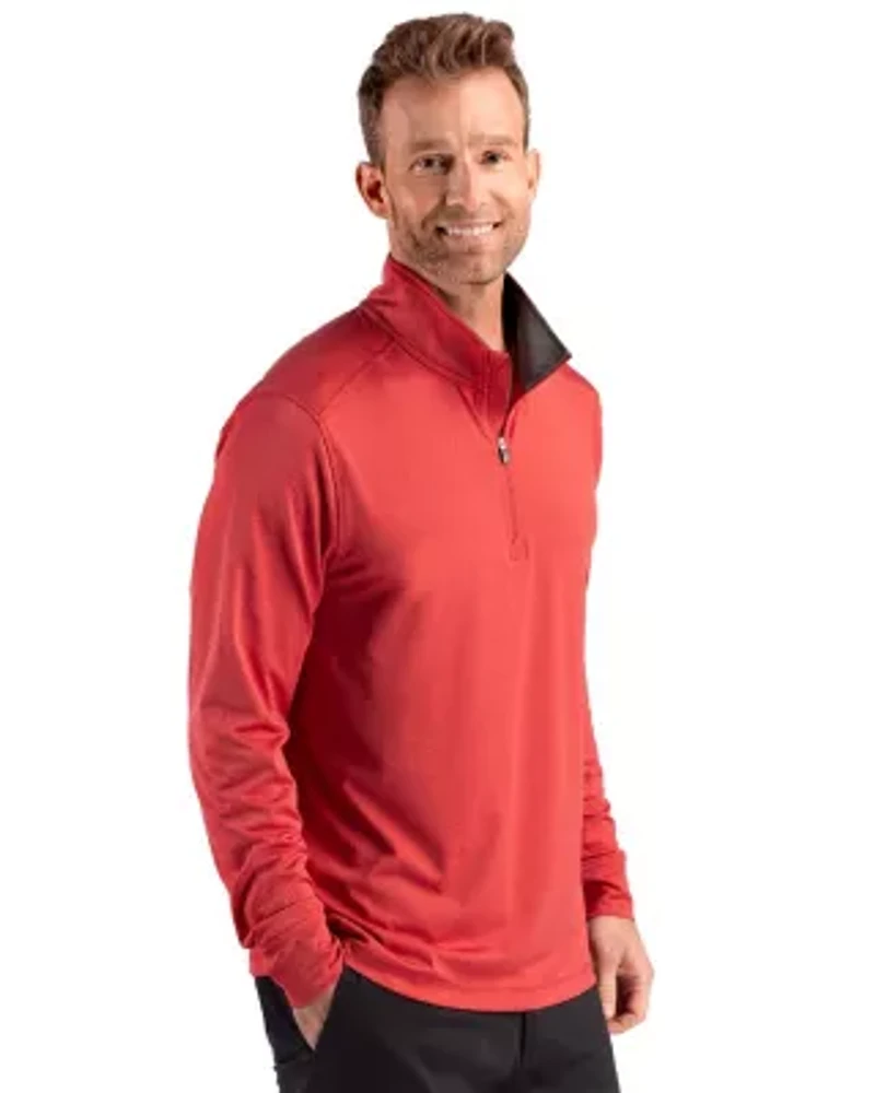 Cutter & Buck Forge Recycled Four-Way Stretch Mens Quarter Zip Pullover