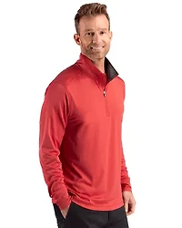 Cutter & Buck Forge Recycled Four-Way Stretch Mens Quarter Zip Pullover