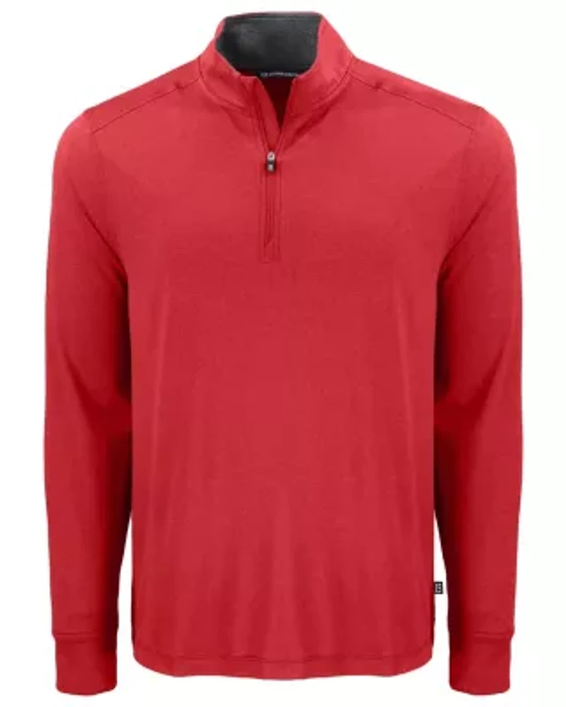 Cutter & Buck Forge Recycled Four-Way Stretch Mens Quarter Zip Pullover