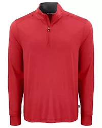 Cutter & Buck Forge Recycled Four-Way Stretch Mens Quarter Zip Pullover