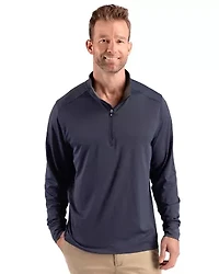 Cutter & Buck Forge Recycled Four-Way Stretch Mens Quarter Zip Pullover