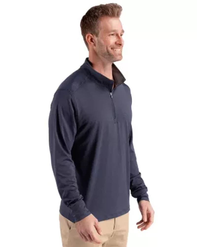 Cutter & Buck Forge Recycled Four-Way Stretch Mens Quarter Zip Pullover